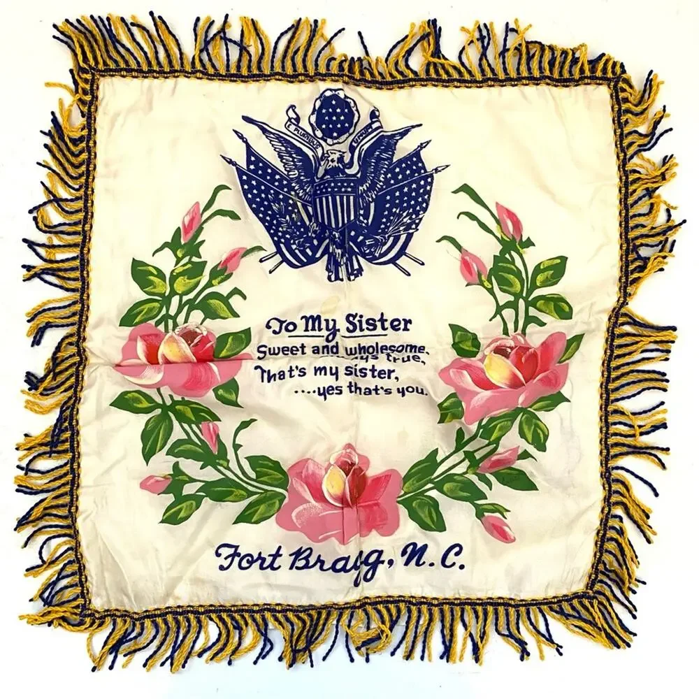 WWII US Navy Sister Pillow Case Covers Set